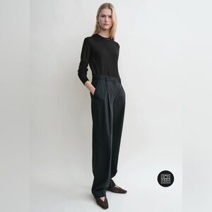 Toteme Navy Blue Women's Trousers